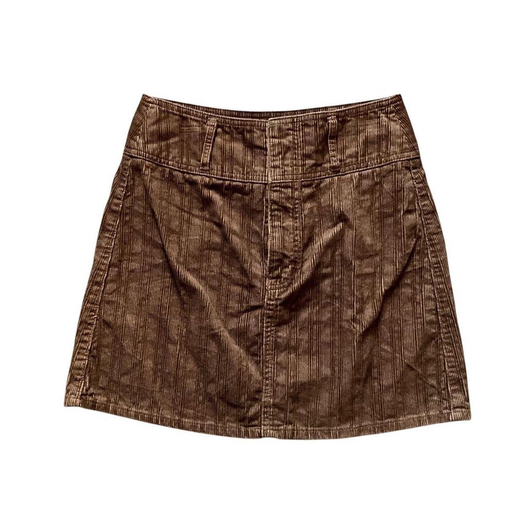 American Original Rewash Brand Brown Corduroy Skirt: Y2K